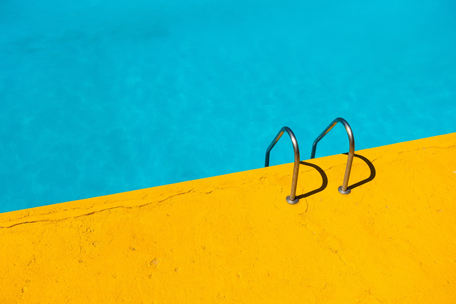 headphonik - swimming pool with stainless steel ladder